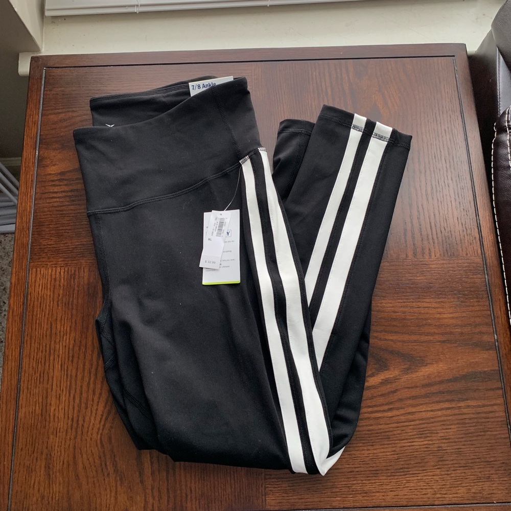 Striped 7/8 Ankle Leggings